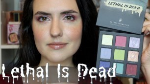 'Lethal Cosmetics + Theresa Is Dead LETHAL IS DEAD Collection | Swatches, Tutorial + Review'