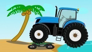 'Monster Tractor Traktor Stunt | Fairy Tales for Kids |Bajka i Demolka Dla Dzieci 
