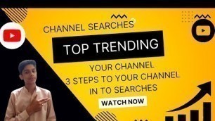 'How To Have Your Channel Is Top ON Searches On Youtube In Just 2 Days ||Msk Technical'