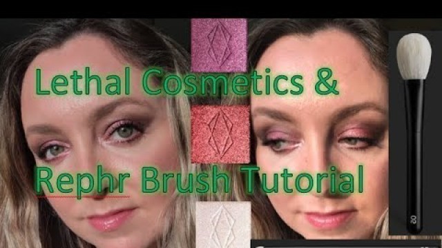'Lethal Cosmetics Eye Look applied with Rephr Brushes'