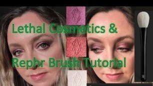 'Lethal Cosmetics Eye Look applied with Rephr Brushes'