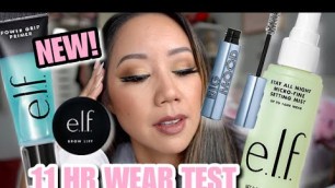 'E.L.F COSMETICS POWER GRIP PRIMER ALL DAY WEAR TEST - E.L.F COSMETICS BROW LIFT GEL (NEW ELF MAKEUP)'
