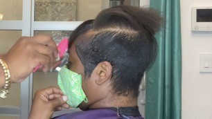 'Alopecia transformation | relaxer cut and style'