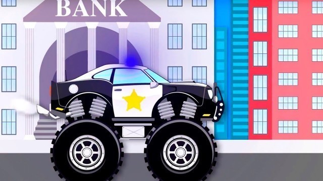 'Monster truck police, Surprise eggs & Children songs'