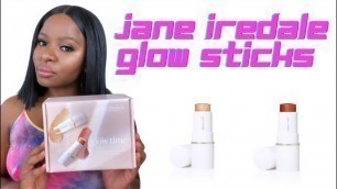 'New Jane Iredale Glow Time Ethereals | Blush & Highlighter Sticks on Dark Skin | Influenster Voxbox'