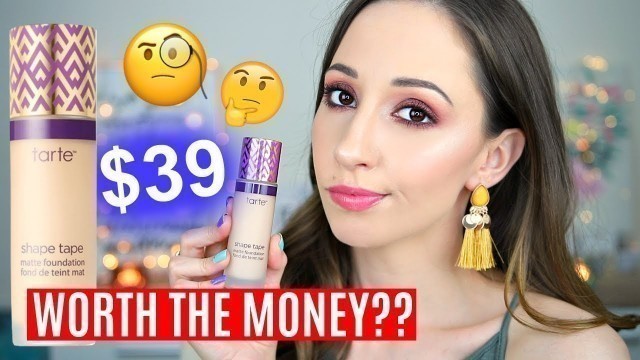 'New Tarte Shape Tape Matte Foundation Review on Dry Skin - Full Day Wear Test'
