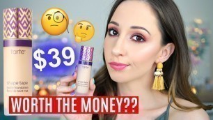 'New Tarte Shape Tape Matte Foundation Review on Dry Skin - Full Day Wear Test'