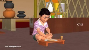 'Learn Telugu Actions - 3D Animation Telugu Preschool Rhymes for Children'