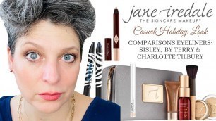 'JANE IREDALE The Skincare Makeup & COMPARISON Eyeliners:  SISLEY,   BY TERRY  and CHARLOTTE TILBURY'