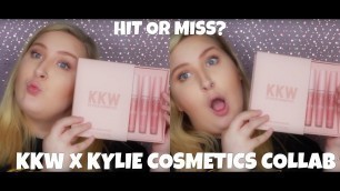 'KKW x Kylie Cosmetics Collab! HIT OR MISS!?'