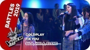 'Coldplay - Fix You (Sila, Hala, Elene) | Battles | The Voice Kids 2019 | SAT.1'