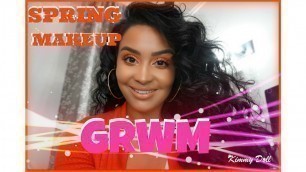 'SPRING MAKEUP + KKW X KYLIE COSMETICS DUPE! TALK THROUGH GRWM'