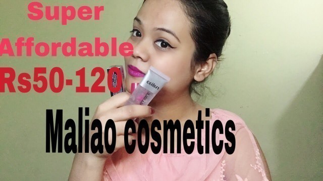 'Super affordable maliao cosmetics (lip cream ,eyeliner,primer)'