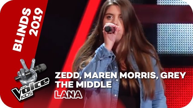 'Zedd, Maren Morris, Grey - The Middle (Lana) | Blind Auditions | The Voice Kids 2019 | SAT.1'