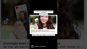 'Greenlight Debit for kids!!!!Click the link ⬇️  https://share.greenlight.com/10516023 #reels  #kids'
