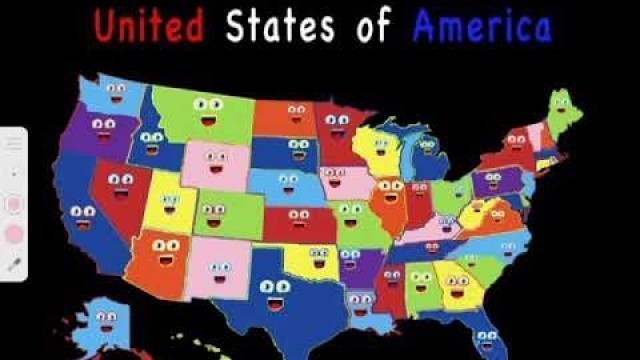 'Scrambled states of America(Virginia and Maryland already did this as a gift for Kids learning tube)'