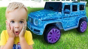 'Learn Car Service for kids with Vlad and Niki'