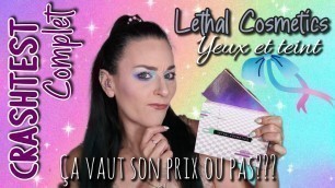 'After Dark de LETHAL Cosmetics | Swatch & Crashtest complet - Yeux et teint'