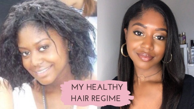 'MY HAIR CARE REGIME - How to Grow Healthy, Relaxed Hair | Healthy Hair Junkie'