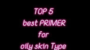 'Top 5 best PRIMER for oily skin type /Riya khare/ #skincare #makeup #short #primer #youtubeshort'