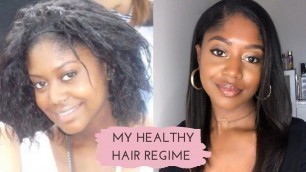 'MY HAIR CARE REGIME - How to Grow Healthy, Relaxed Hair | Healthy Hair Junkie'