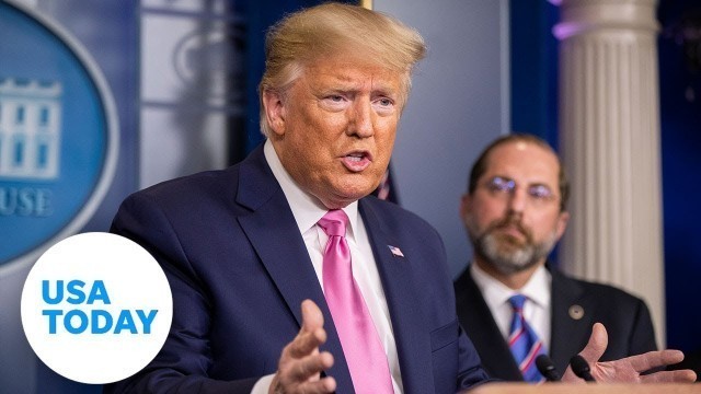 'President Donald Trump addresses the coronavirus outbreak | USA TODAY'