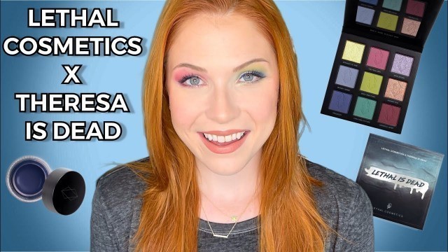 'LETHAL COSMETICS X THERESA IS DEAD: FIRST IMPRESSIONS, 2 LOOKS | beautybykaylak'