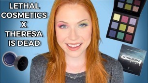 'LETHAL COSMETICS X THERESA IS DEAD: FIRST IMPRESSIONS, 2 LOOKS | beautybykaylak'