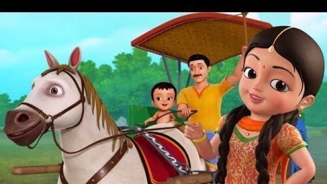 'Chal Chal Gurrapu Baṇḍi - Horse Cart Song | Telugu Rhymes for Children | Infobells'