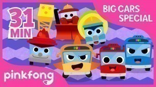 'The Wheels On the Bus and more | Big Cars Special | +Compilation | Pinkfong Songs for Children'