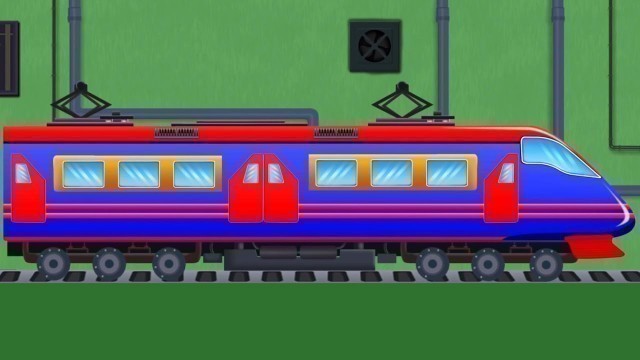 'Train Car Wash, Car & Truck, Cartoon Video for Babies'