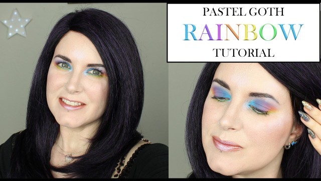 'Kat Von D Pastel Goth Rainbow Tutorial on Hooded Eyes | Vegan Makeup | PHYRRA'
