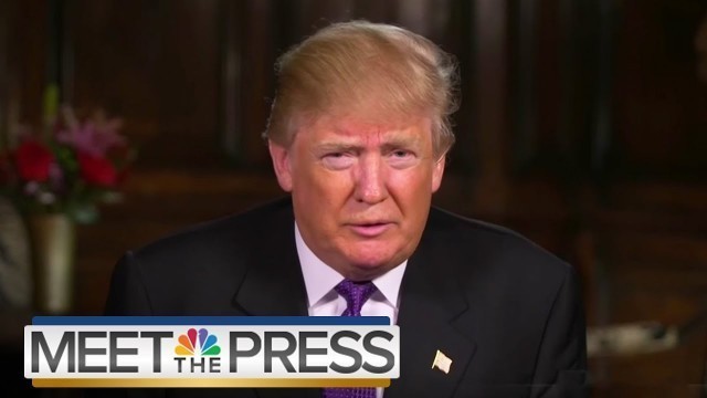'Donald Trump On Healthcare, Planned Parenthood, Iraq War | Meet The Press | NBC News'