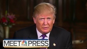 'Donald Trump On Healthcare, Planned Parenthood, Iraq War | Meet The Press | NBC News'