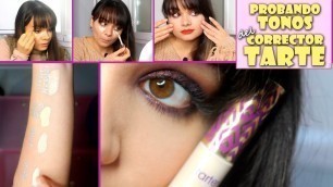 'Corrector TARTE Qué tono elegir | Así queda los Tonos LIGHT, FAIR, LIGHT SAND & LIGHT MEDIUM'