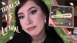 'LETHAL COSMETICS X THERESA IS DEAD |THERESA IS LETHAL PALETTE+ EYE SWATCHES 2 LOOK MAKEUP TUTORIAL