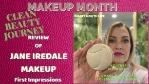 'CLEAN BEAUTY REVIEW JANE IREDALE first impression of Amazing Base Loose Mineral Powder'