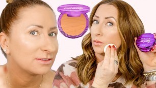 'Tarte Shape Tape Powder Foundation WEAR TEST Review {Over 40}'
