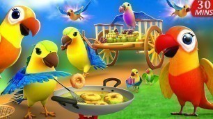 'Chitti Chilakamma - చిట్టి చిలకమ్మా - Parrots 3D Animation Telugu Rhymes For Kids Compilation 30 Min'