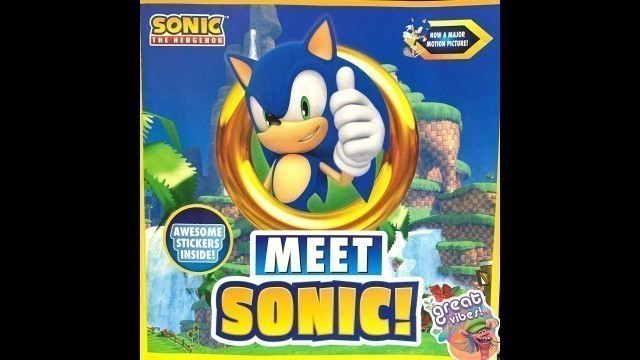 'Meet Sonic Read along - Children\'s books on video'