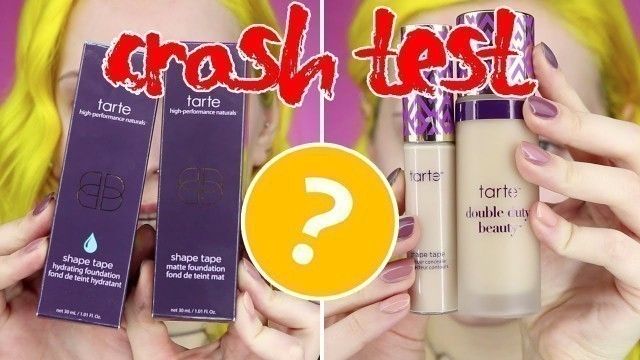 'TARTE SHAPE TAPE Foundation | CRASH TEST'