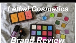 'Reviewing *almost* EVERYTHING From Lethal Cosmetics!! // Indie Brand Showcase Ep. 2'
