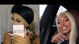 'SUNSET CUT CREASE USING KYLIE COSMETICS & KKW BEAUTY'