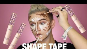 'FULL FACE USING TARTE SHAPE TAPE??? (Not cakey??)'