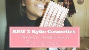 'KKW X Kylie Cosmetics Review, Swatches & First Impression | ThatOodhamGirl'