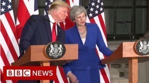 'Trump v Trump on the NHS - BBC News'