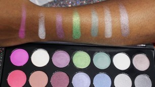 'Swatches : Bh Cosmetics Foiled eyes 28 Palette'