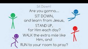'Sit Down! (Are you gonna) - Children\'s Bible Song based on the Sermon on the Mount, Matthew 5-7'