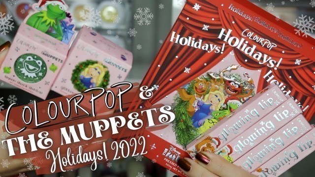 'NEW ColourPop + THE MUPPETS Holiday 2022 Collection | Close Ups, Swatches + Comparisons'