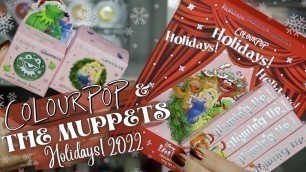 'NEW ColourPop + THE MUPPETS Holiday 2022 Collection | Close Ups, Swatches + Comparisons'
